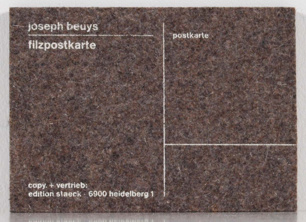 Joseph Beuys - Filzpostkarte