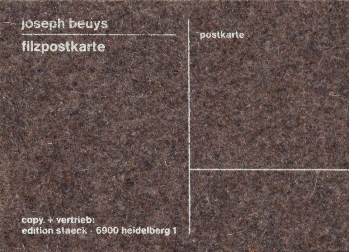Joseph Beuys - Filzpostkarte